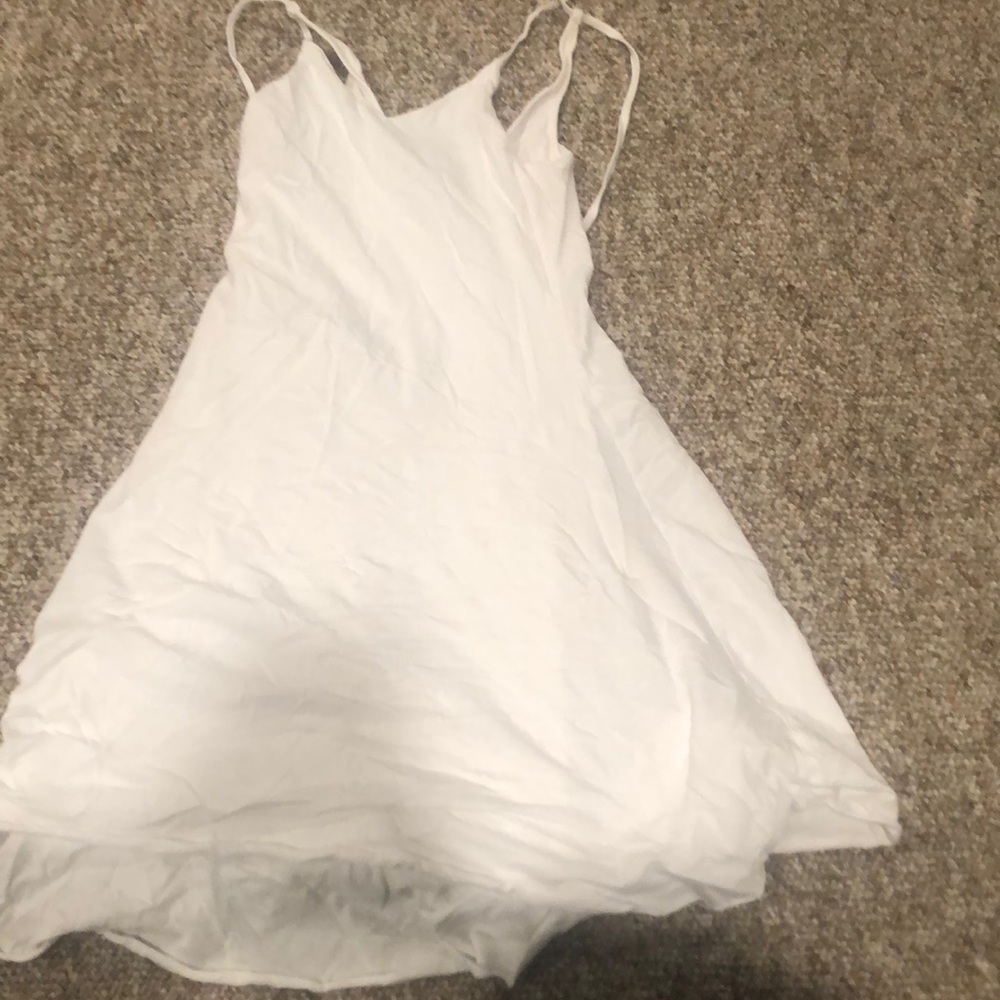 cute midi white dress girls size 10